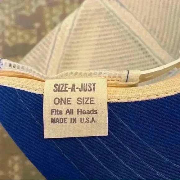 Operation Lifesaver Railroad Patch Blue w/White Mesh Snapback Hat Cap USA Made - Picture 5 of 5